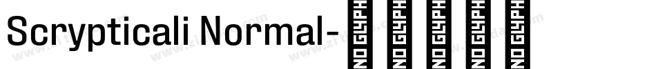 Scrypticali Normal字体转换